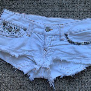 True Religion Studded Shorts